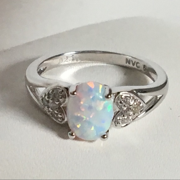 NWT Sterling Silver Opal Ring - Picture 5 of 5